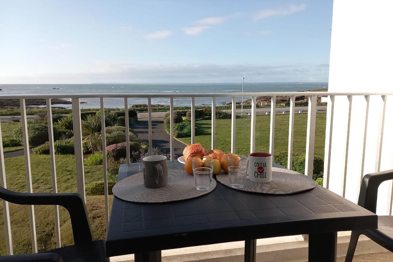 Grand Studio Vue Mer Dans Residence Des 3 Iles Pres De La Thalasso Quiberon Dış mekan fotoğraf